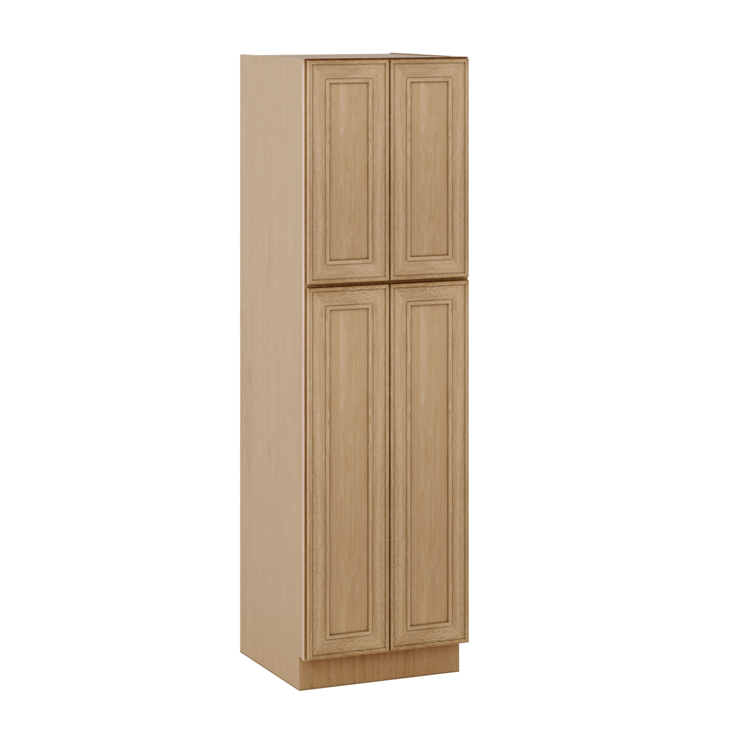 84" Tall Pantry 18", 24", 30" & 36" Wide Elegant Oak Craftsman Shaker 1-1/4" Overlay Cabinet