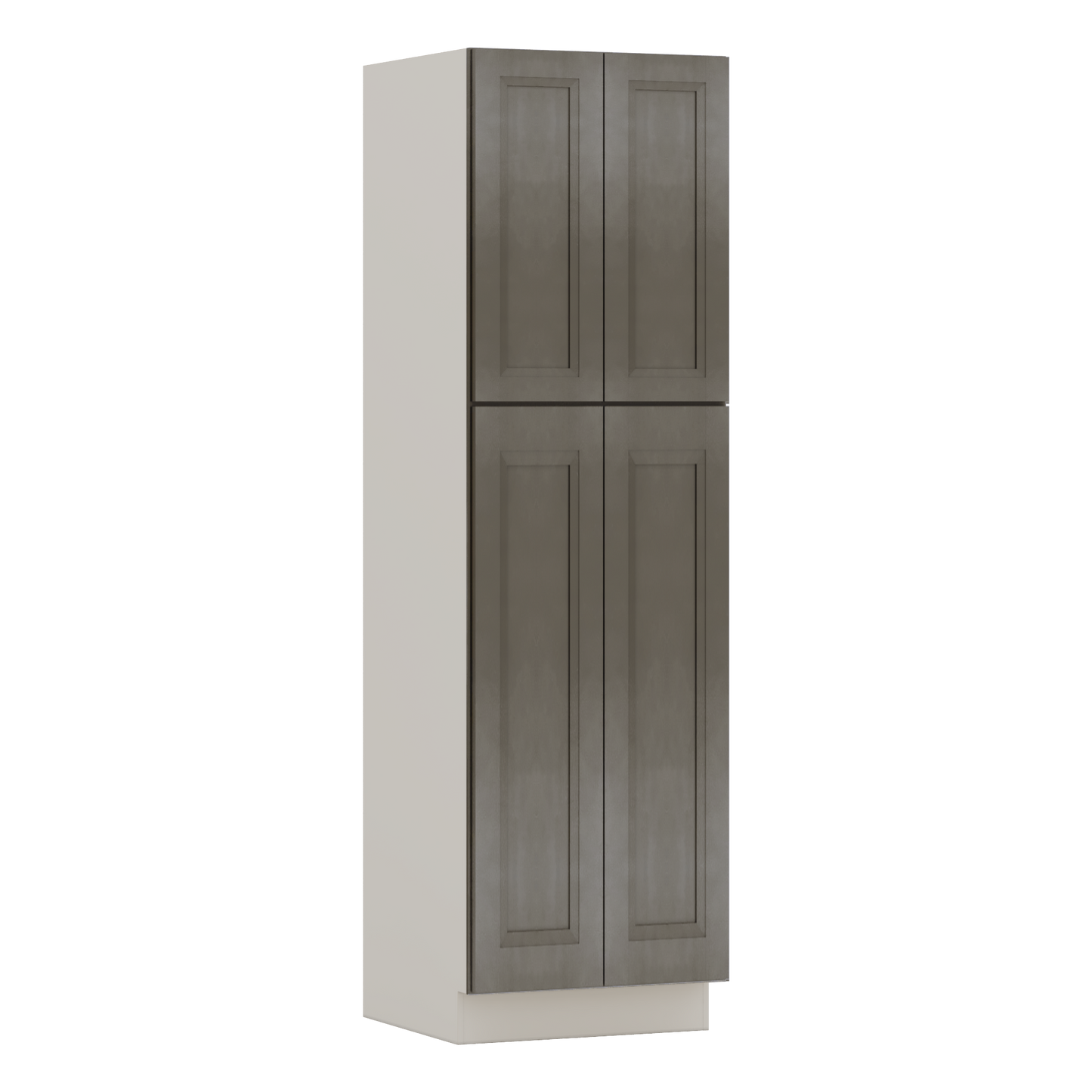 84" Tall Pantry Huntington Cinder Double Shaker Cabinet Available 18", 24", 30"  & 36" Wide