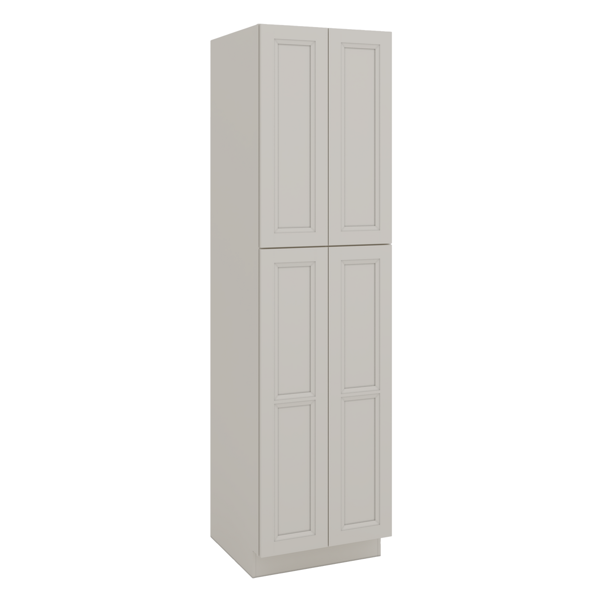 90" Tall Pantry 27LGDS Laguna Gray Double Shaker Cabinet 18", 24" & 30" Wide