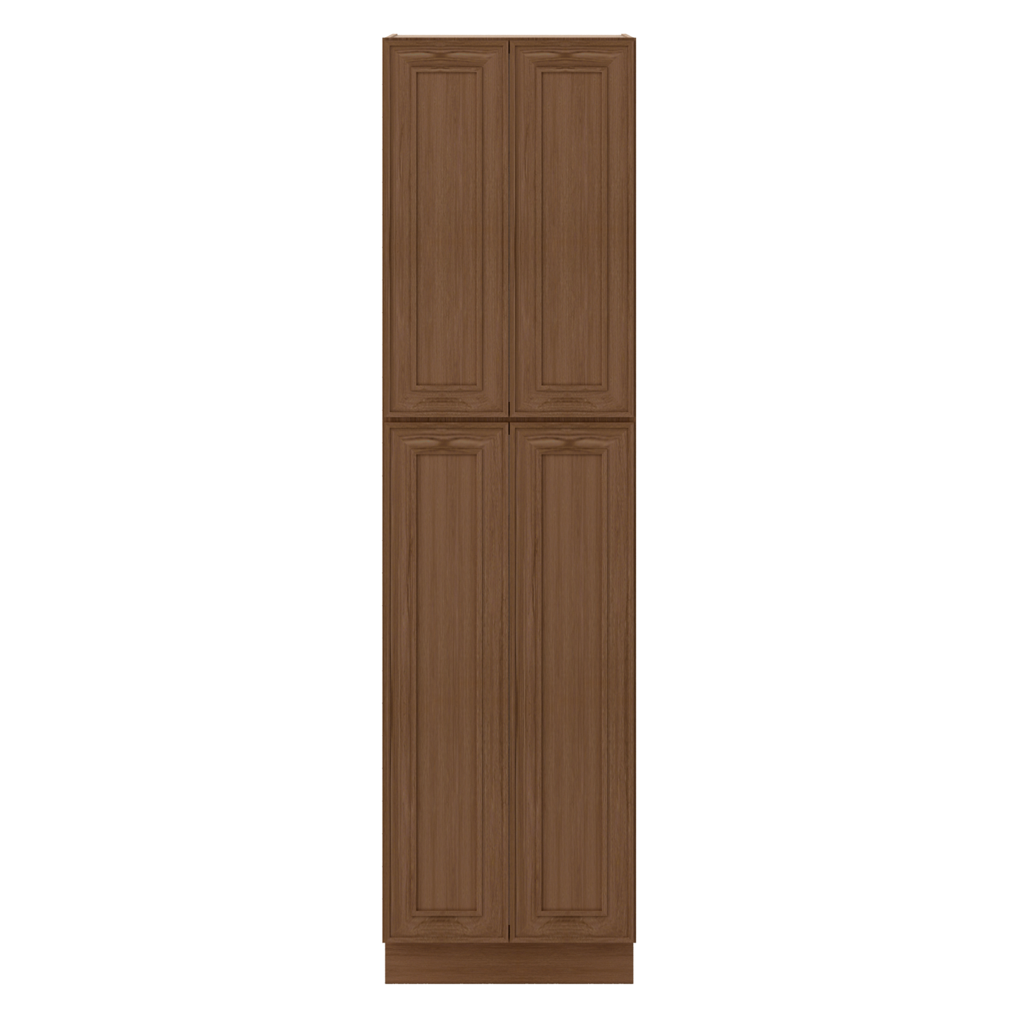 90" Tall Pantry 18", 24", 30" & 36" Wide Elegant Craftsman Mocha Shaker 1-1/4" Overlay Cabinet