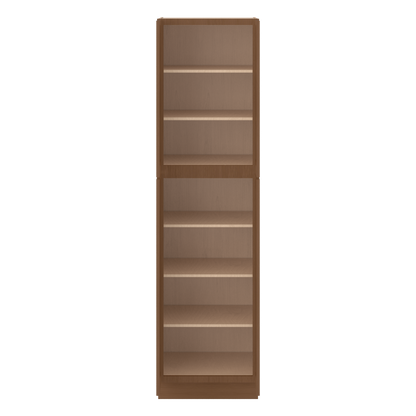 90" Tall Pantry 18", 24", 30" & 36" Wide Elegant Craftsman Mocha Shaker 1-1/4" Overlay Cabinet