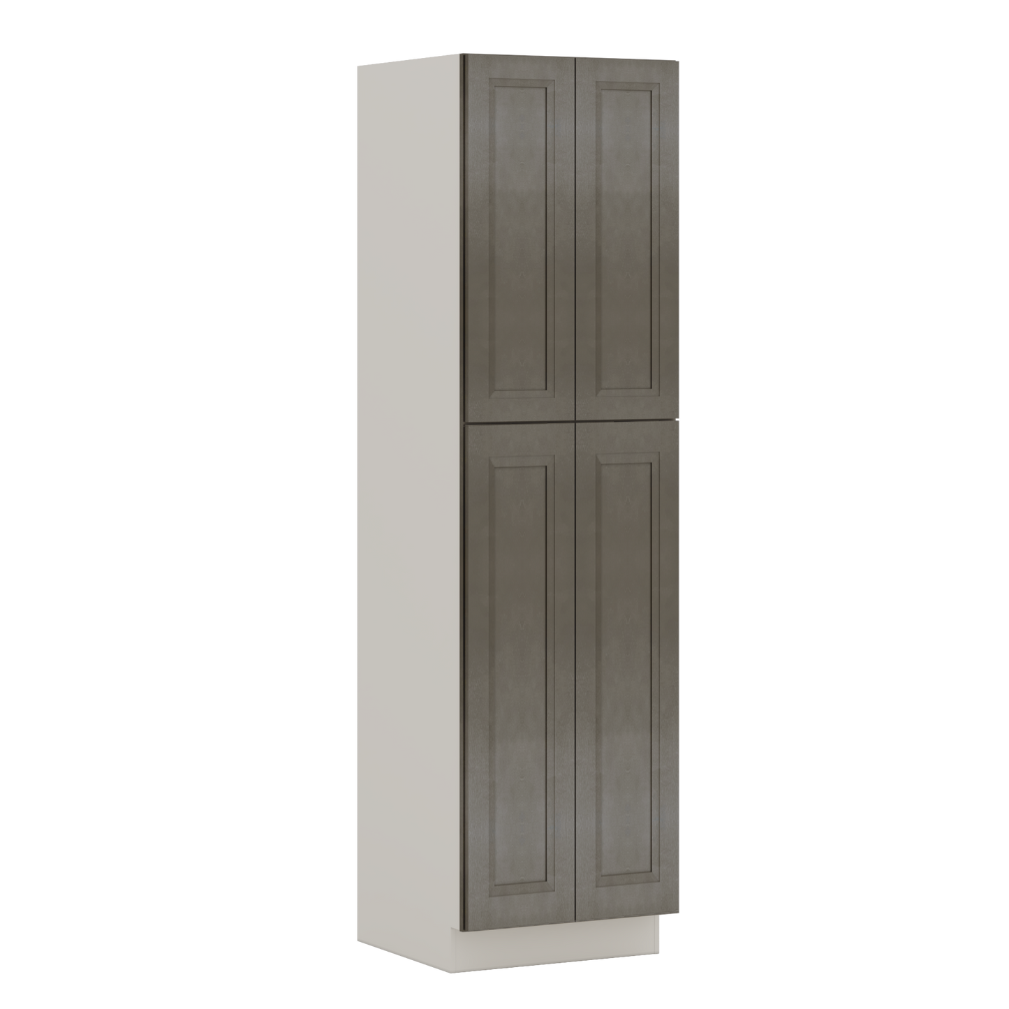 90" Tall Pantry Huntington Cinder Double Shaker Cabinet 18", 24" & 30" Wide