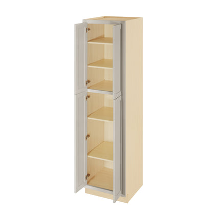 Pantry Tuscan Gray Inset Shaker Cabinet 93" Tall 24", 30" & 36" Wide