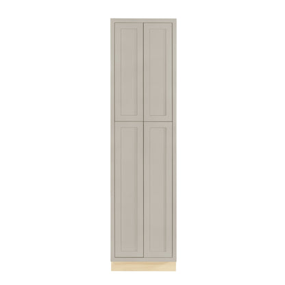 Pantry Tuscan Gray Inset Shaker Cabinet 93" Tall 24", 30" & 36" Wide
