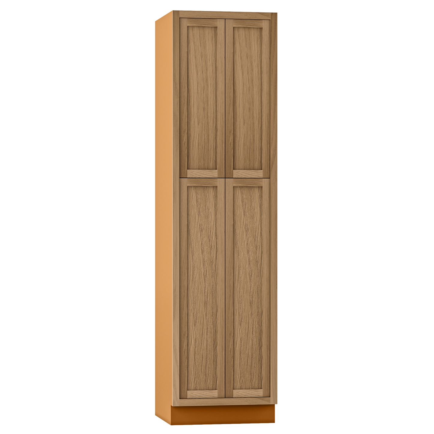 Pantry White Oak Inset Shaker Cabinet 93" Tall 18", 21", 24", 27", 30", 33" & 36" Wide