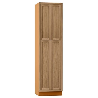 Pantry White Oak Inset Shaker Cabinet 93" Tall 18", 21", 24", 27", 30", 33" & 36" Wide