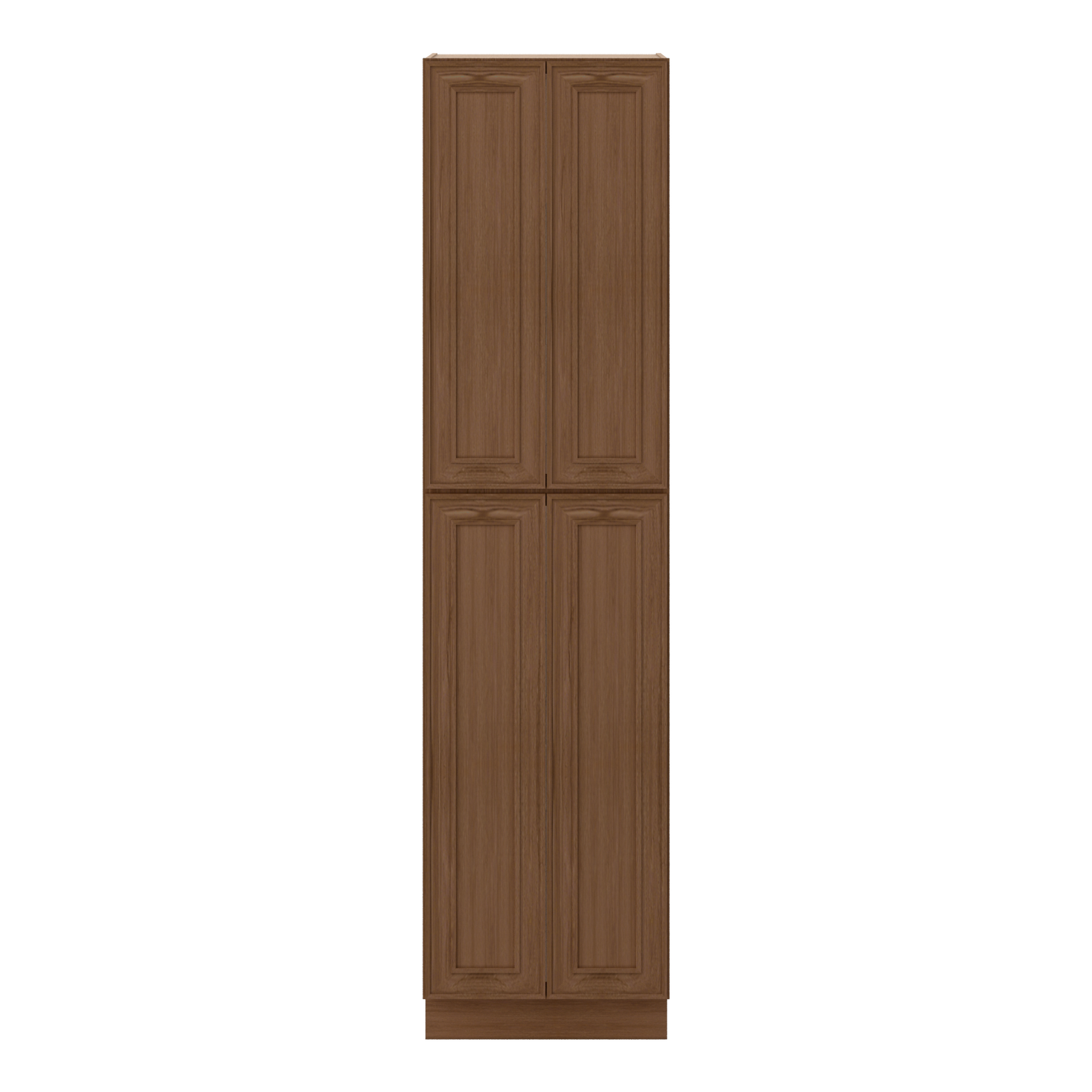 96" Tall Pantry Elegant Craftsman Mocha Shaker 1-1/4" Overlay Cabinet 18", 24" & 30" Wide