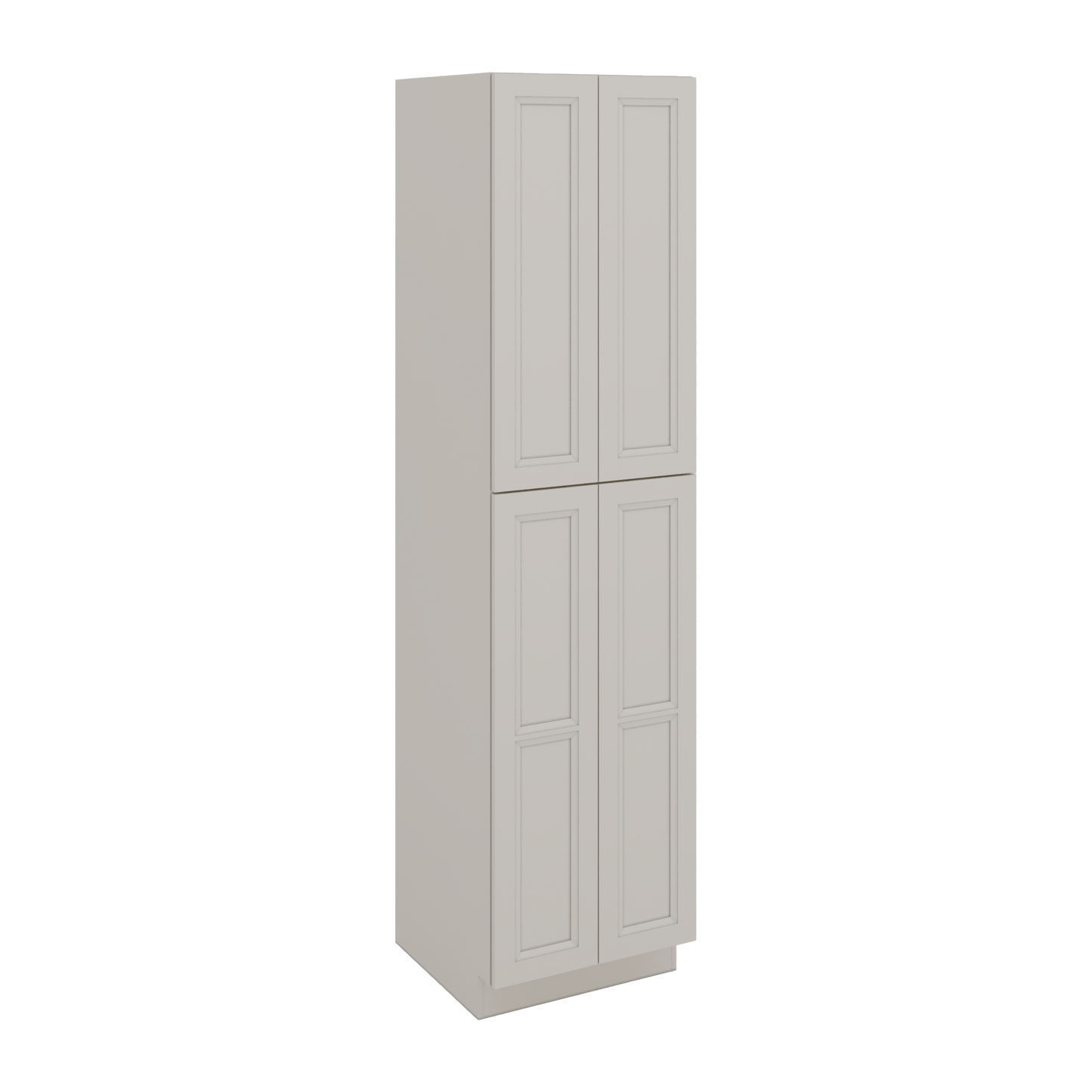 96" Tall Pantry 27LGDS Laguna Gray Double Shaker Cabinet 18", 24" & 30" Wide