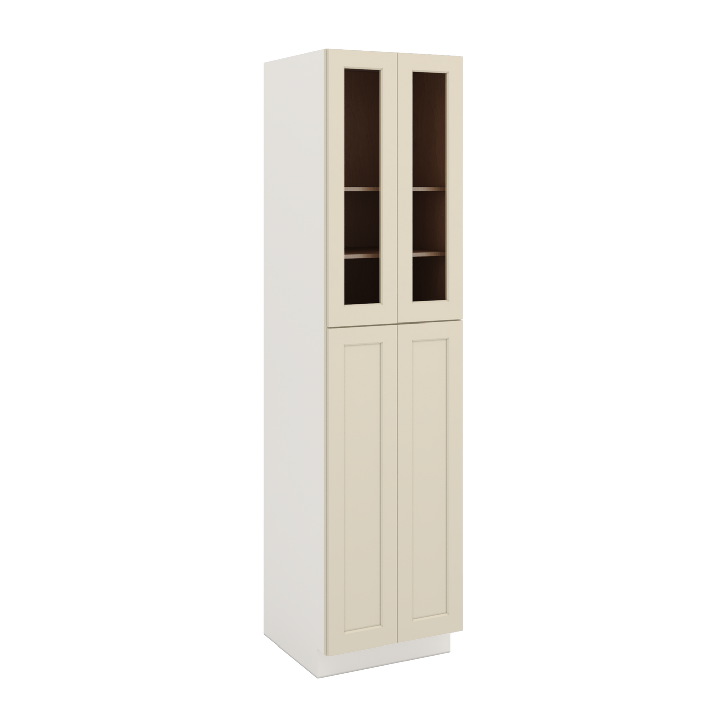 PC2496 Manhattan Cream Shaker Kitchen Pantry Cabinets