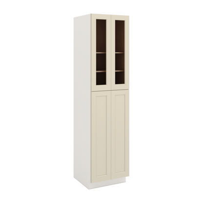PC2496 Manhattan Cream Shaker Kitchen Pantry Cabinets