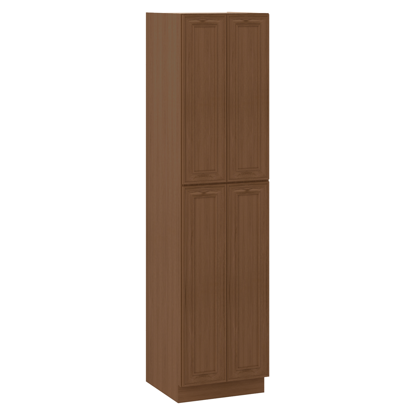 Ivory elegant craftsman shaker pantry cabinet 18"–96" rta kitchen cabinet – installed kitchen view