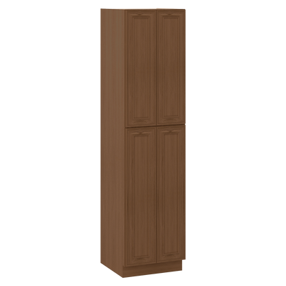 Ivory elegant craftsman shaker pantry cabinet 18"–96" rta kitchen cabinet – installed kitchen view