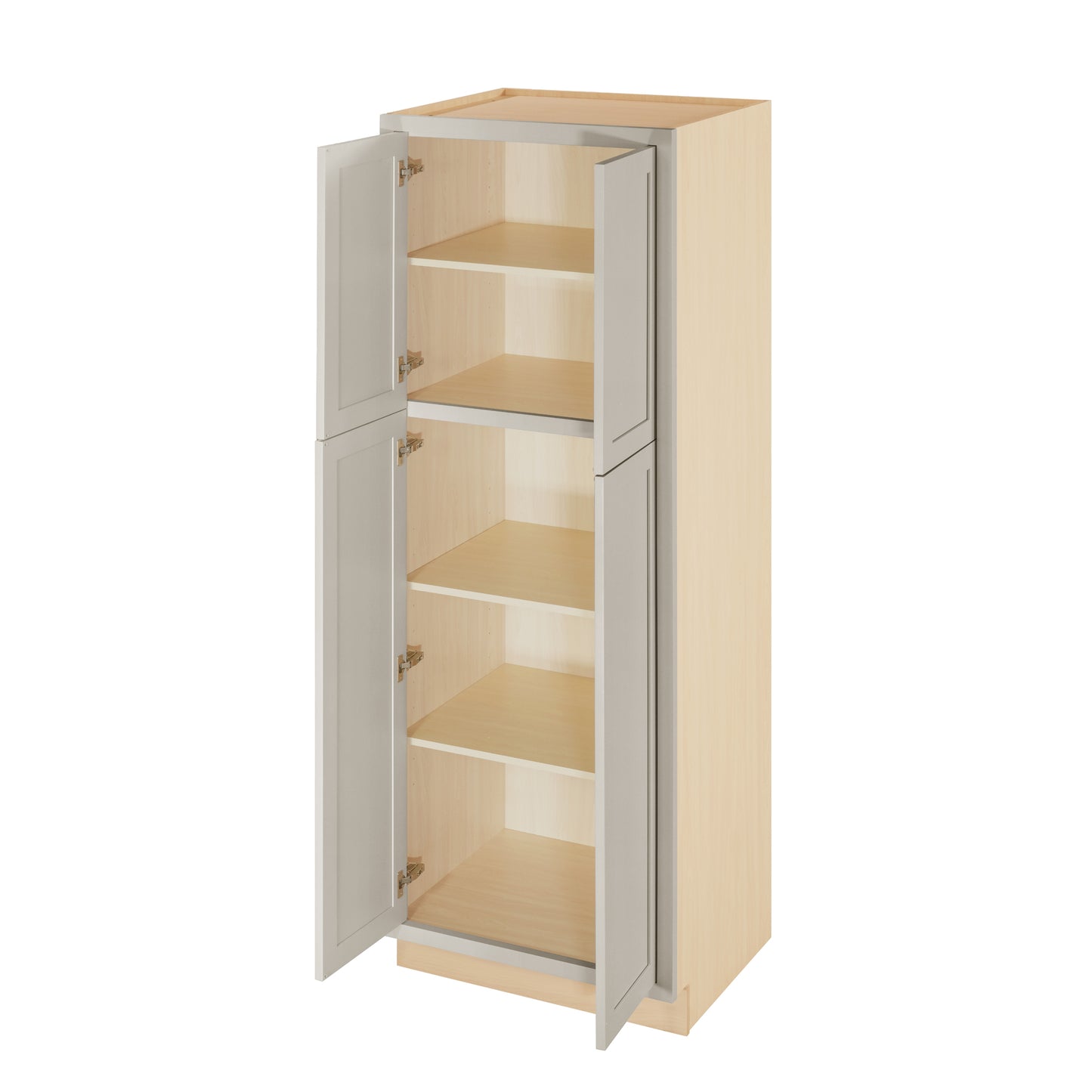 Pantry Tuscan Gray Inset Shaker Cabinet 84" Tall 24", 30" & 36" Wide