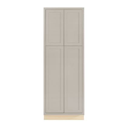 Pantry Tuscan Gray Inset Shaker Cabinet 84" Tall 24", 30" & 36" Wide