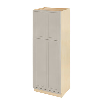 Pantry Tuscan Gray Inset Shaker Cabinet 84" Tall 24", 30" & 36" Wide