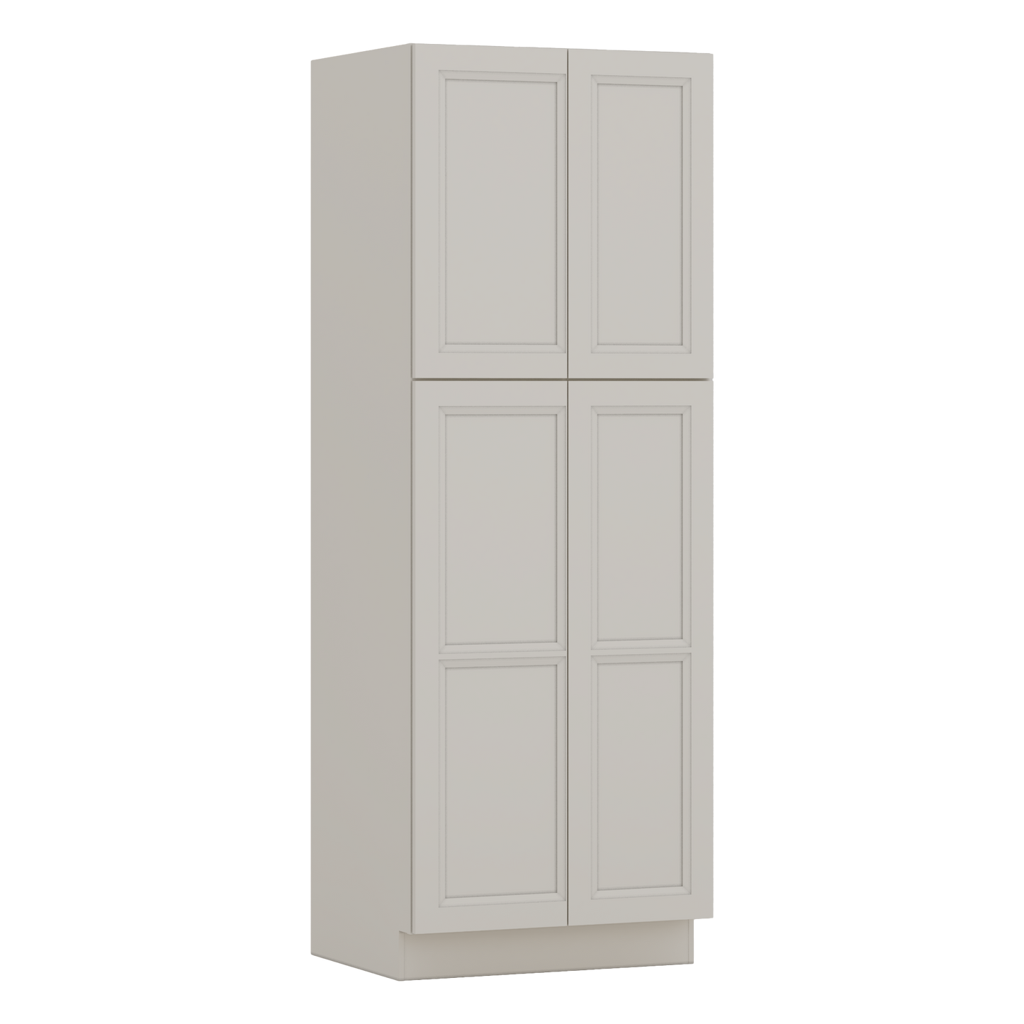 84" Tall Pantry 27LGDS Laguna Gray Double Shaker Cabinet Available 18", 24", 30"  & 36" Wide