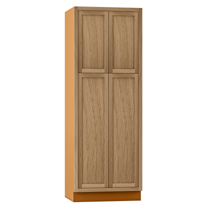 PC3084 Custom Oak Inset Kitchen Pantry Cabinets