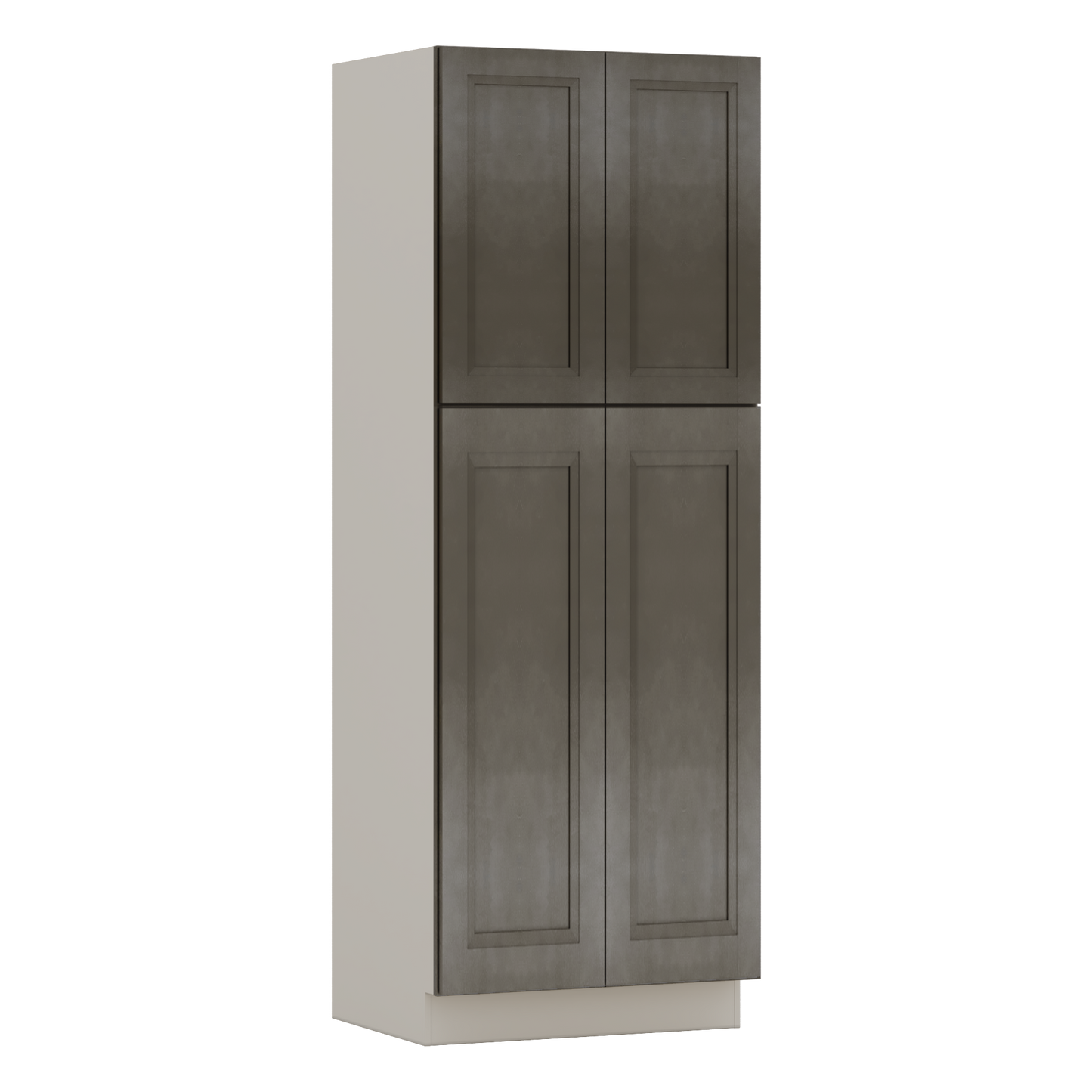 84" Tall Pantry Huntington Cinder Double Shaker Cabinet Available 18", 24", 30"  & 36" Wide