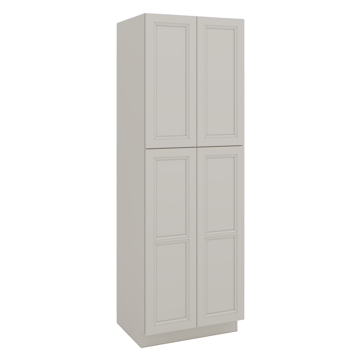 90" Tall Pantry 27LGDS Laguna Gray Double Shaker Cabinet 18", 24" & 30" Wide