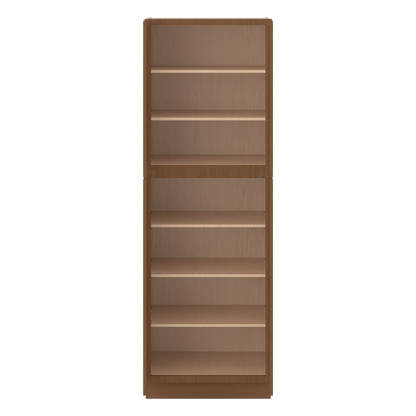 90" Tall Pantry 18", 24", 30" & 36" Wide Elegant Craftsman Mocha Shaker 1-1/4" Overlay Cabinet
