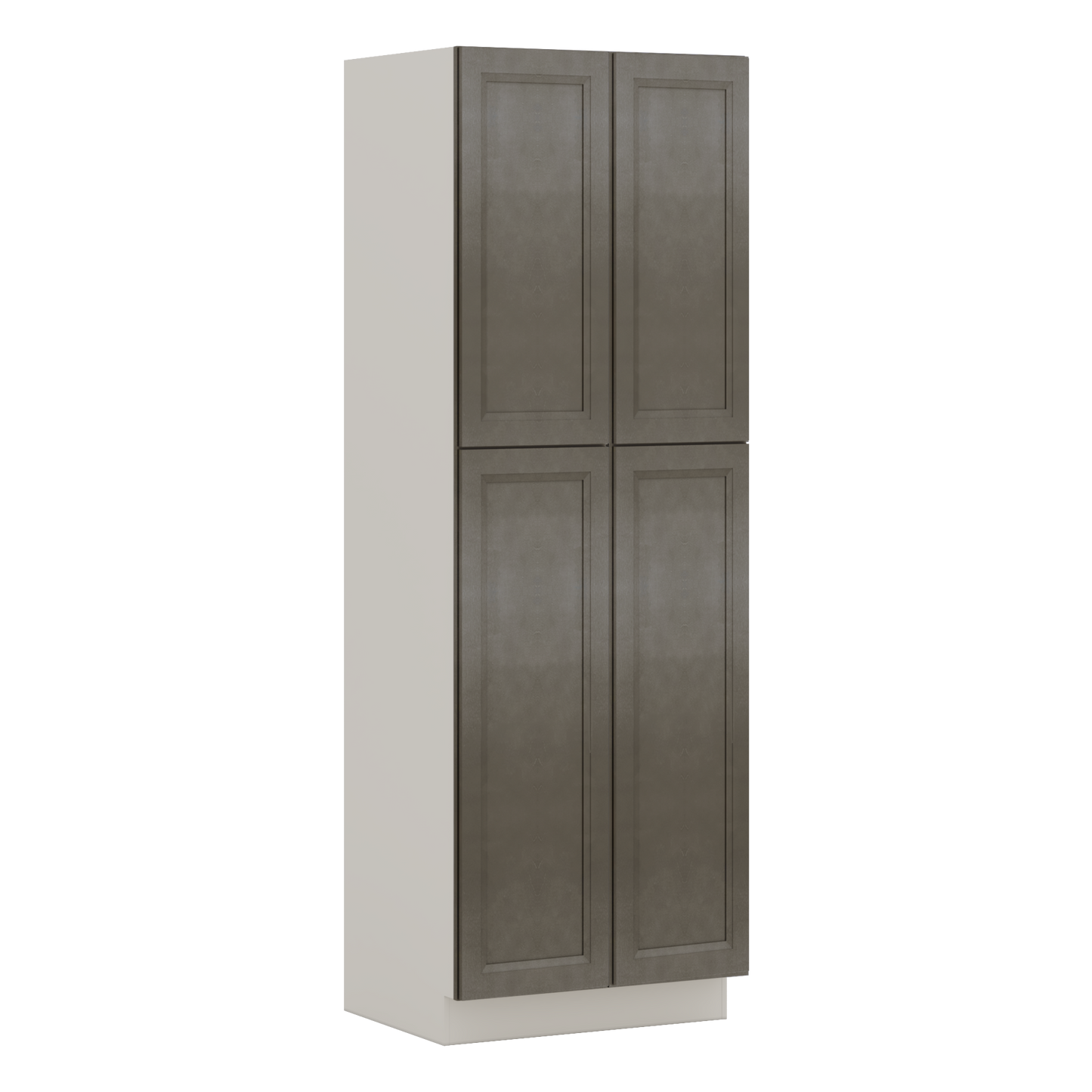 90" Tall Pantry Huntington Cinder Double Shaker Cabinet 18", 24" & 30" Wide
