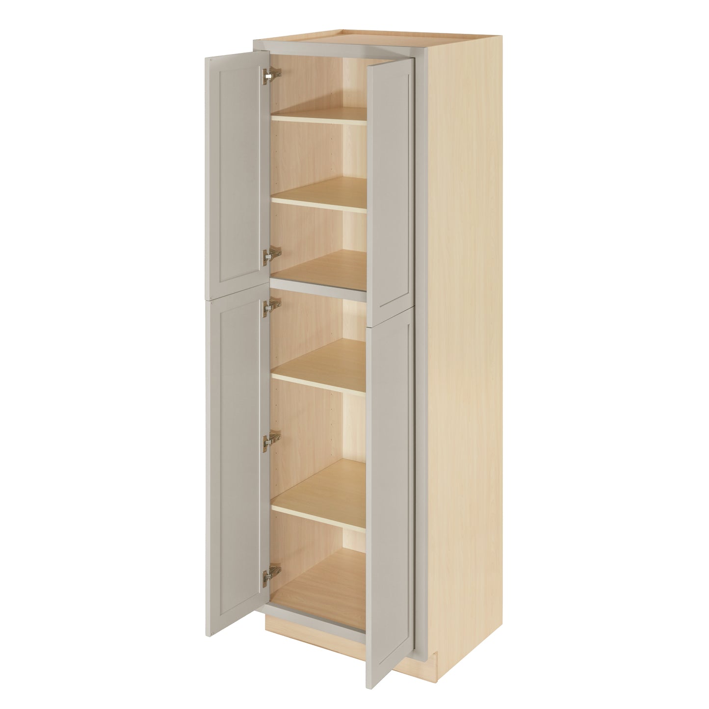 Pantry Tuscan Gray Inset Shaker Cabinet 93" Tall 24", 30" & 36" Wide