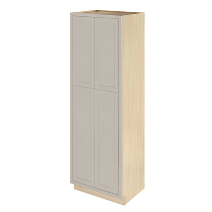 Pantry Tuscan Gray Inset Shaker Cabinet 93" Tall 24", 30" & 36" Wide