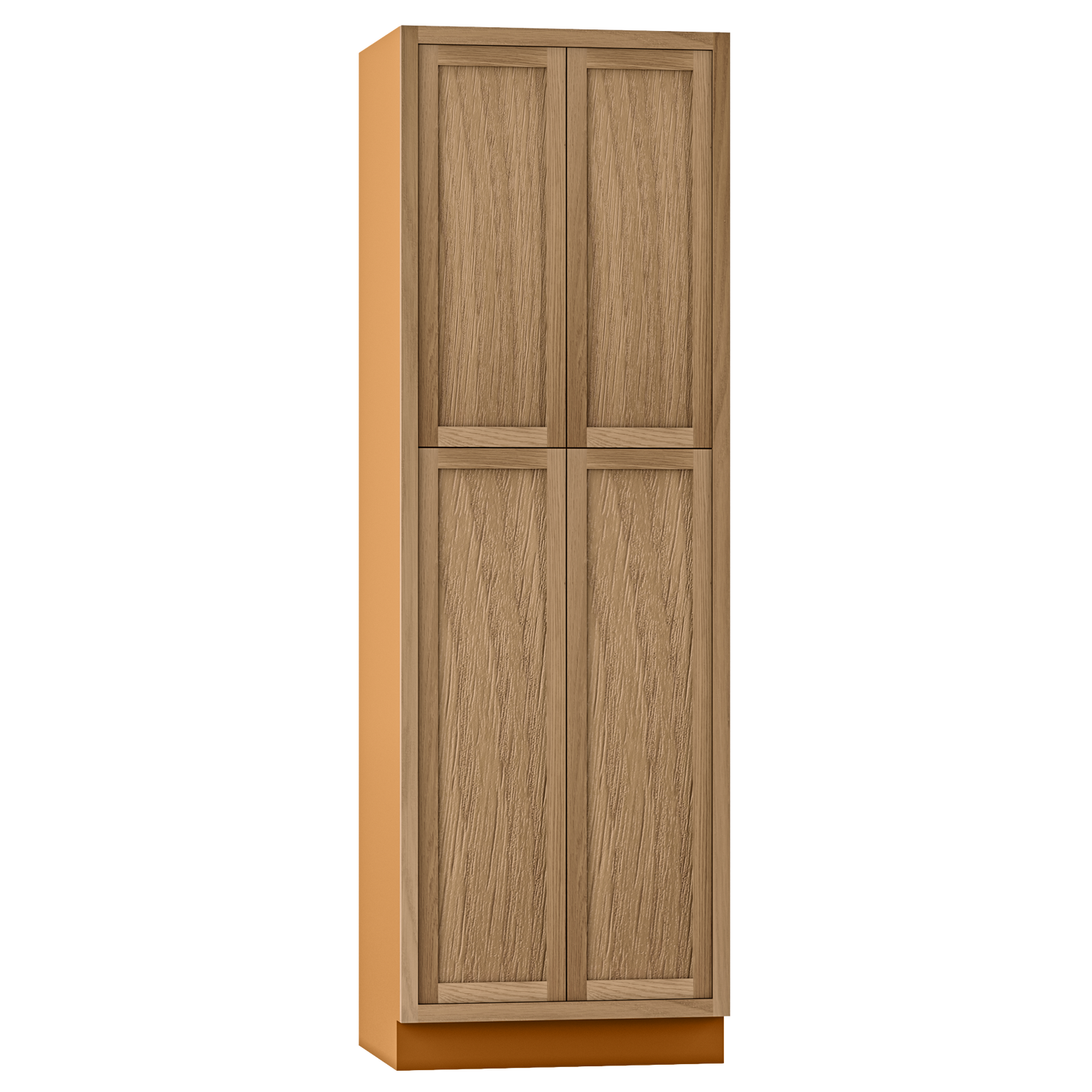 Pantry White Oak Inset Shaker Cabinet 93" Tall 18", 21", 24", 27", 30", 33" & 36" Wide