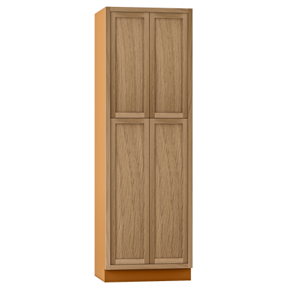 Pantry White Oak Inset Shaker Cabinet 93" Tall 18", 21", 24", 27", 30", 33" & 36" Wide