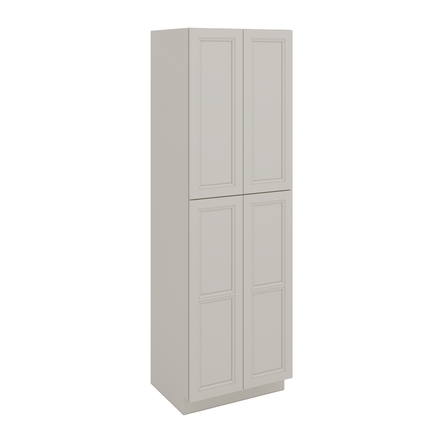 96" Tall Pantry 27LGDS Laguna Gray Double Shaker Cabinet 18", 24" & 30" Wide