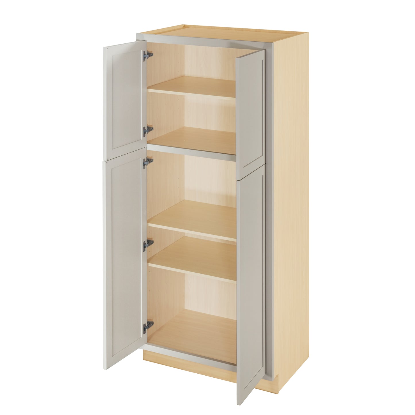Pantry Tuscan Gray Inset Shaker Cabinet 84" Tall 24", 30" & 36" Wide