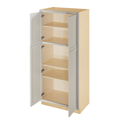 Pantry Tuscan Gray Inset Shaker Cabinet 84" Tall 24", 30" & 36" Wide