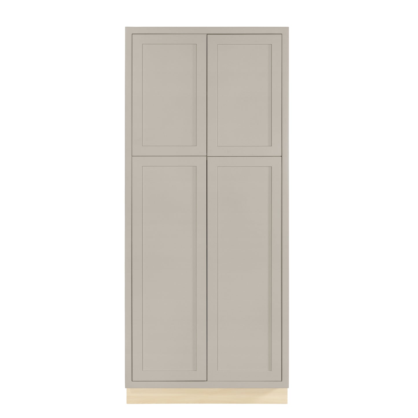 Pantry Tuscan Gray Inset Shaker Cabinet 84" Tall 24", 30" & 36" Wide