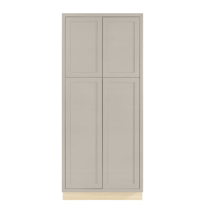 Pantry Tuscan Gray Inset Shaker Cabinet 84" Tall 24", 30" & 36" Wide