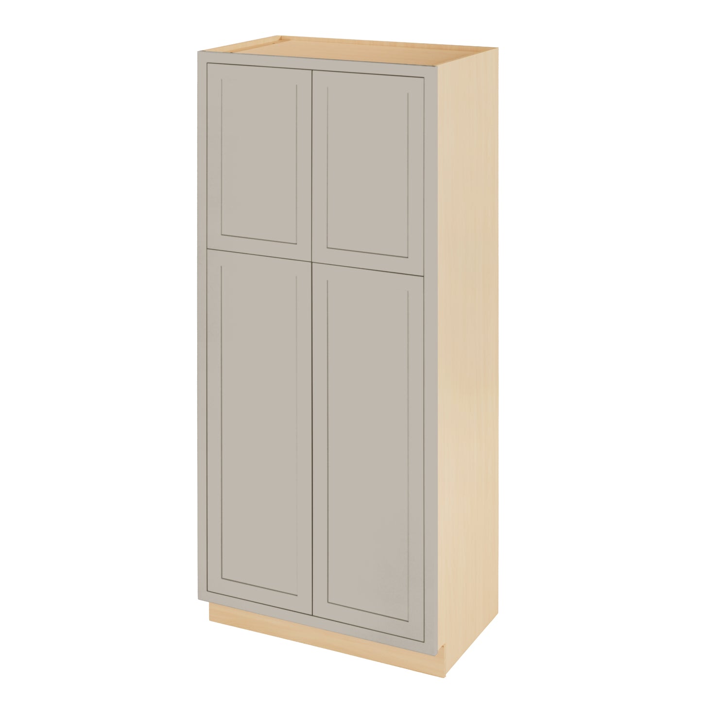 Pantry Tuscan Gray Inset Shaker Cabinet 84" Tall 24", 30" & 36" Wide