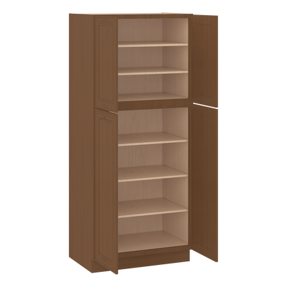 Ivory elegant craftsman shaker pantry cabinet 18"–84" rta kitchen cabinet – view 15