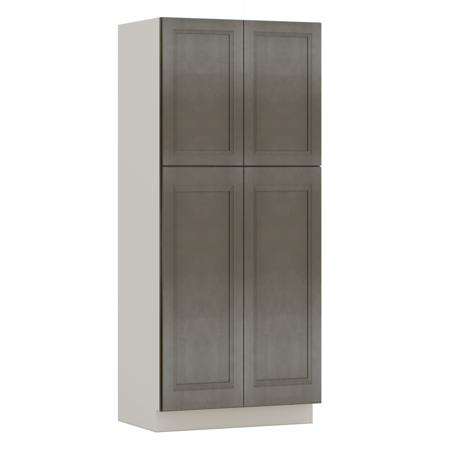 84" Tall Pantry Huntington Cinder Double Shaker Cabinet Available 18", 24", 30"  & 36" Wide