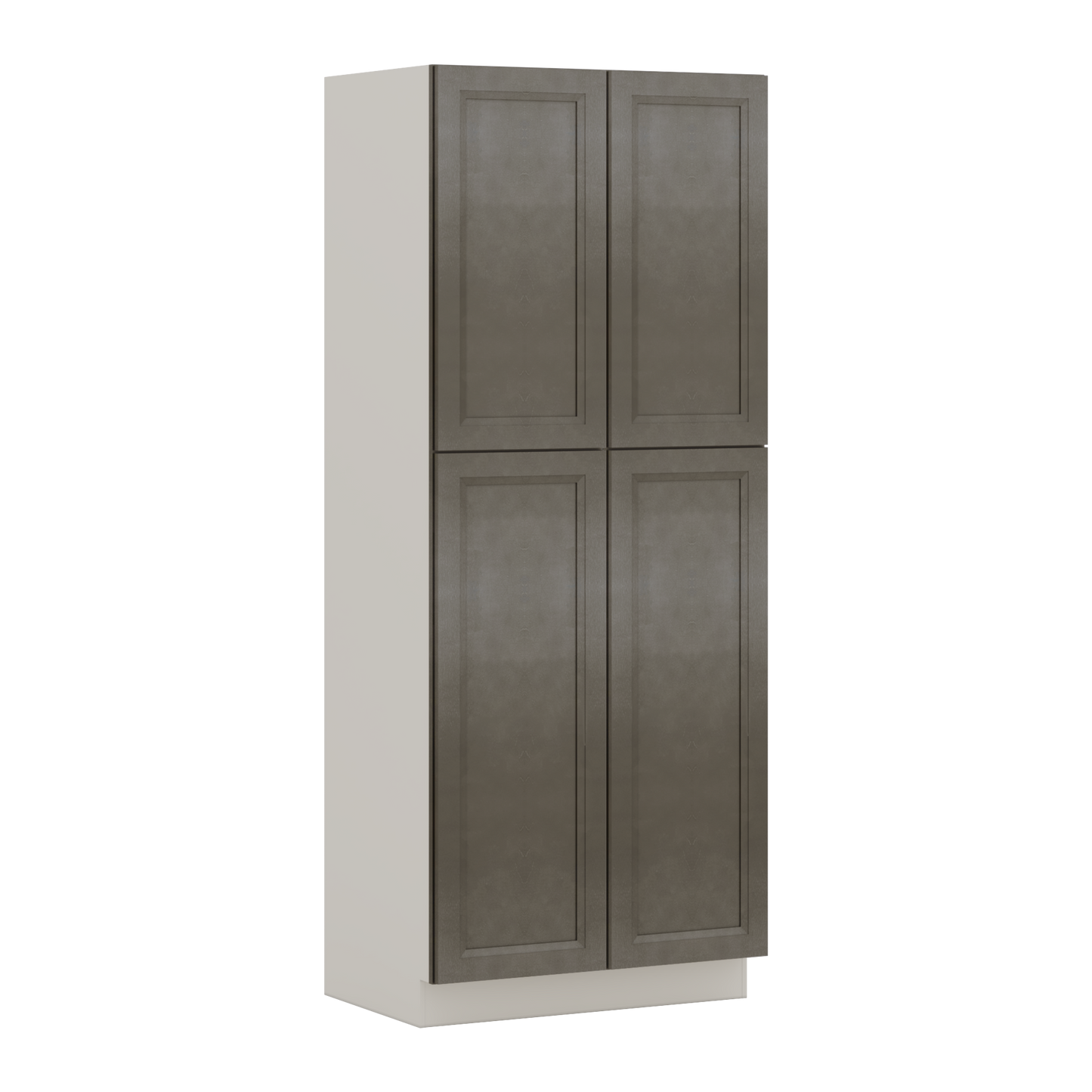 90" Tall Pantry Huntington Cinder Double Shaker Cabinet 18", 24" & 30" Wide