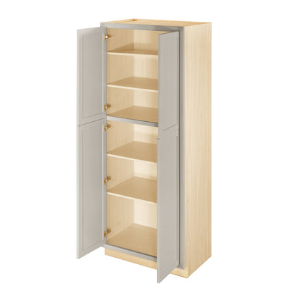 Pantry Tuscan Gray Inset Shaker Cabinet 93" Tall 24", 30" & 36" Wide