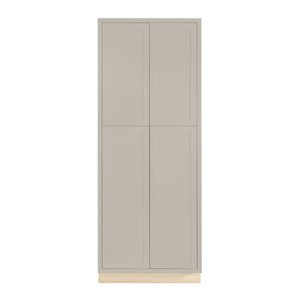 Pantry Tuscan Gray Inset Shaker Cabinet 93" Tall 24", 30" & 36" Wide