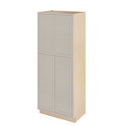 Pantry Tuscan Gray Inset Shaker Cabinet 93" Tall 24", 30" & 36" Wide