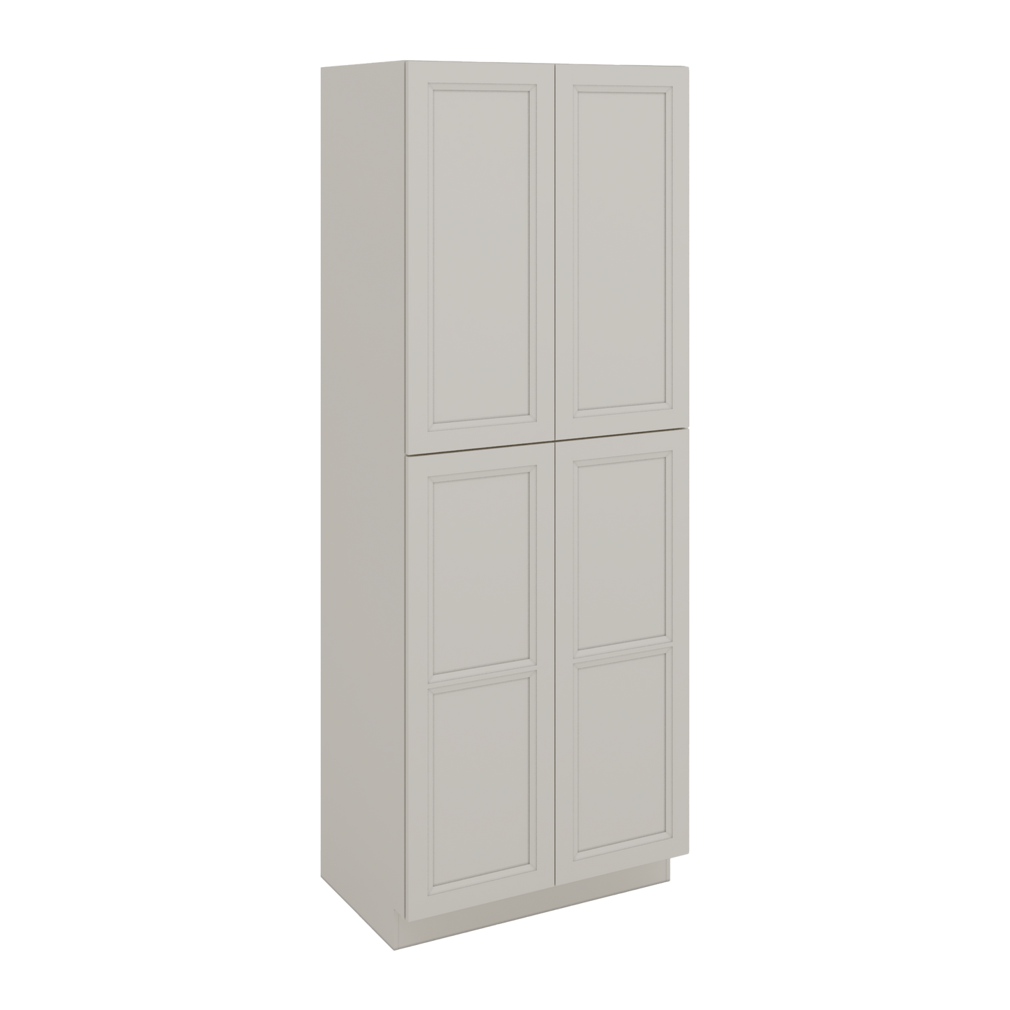 96" Tall Pantry 27LGDS Laguna Gray Double Shaker Cabinet 18", 24" & 30" Wide