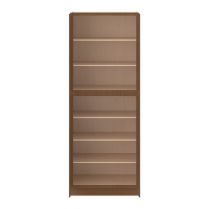 96" Tall Pantry Elegant Craftsman Mocha Shaker 1-1/4" Overlay Cabinet 18", 24" & 30" Wide