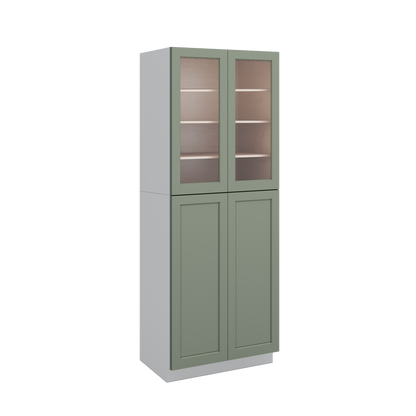 Sage Green Kitchen RTA Pantry Cabinets