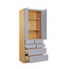 Pantry Drawer Cabinet Light Gray Inset Shaker Cabinets - 36"Wide 93" Tall PDC3693 - RTA Wholesalers