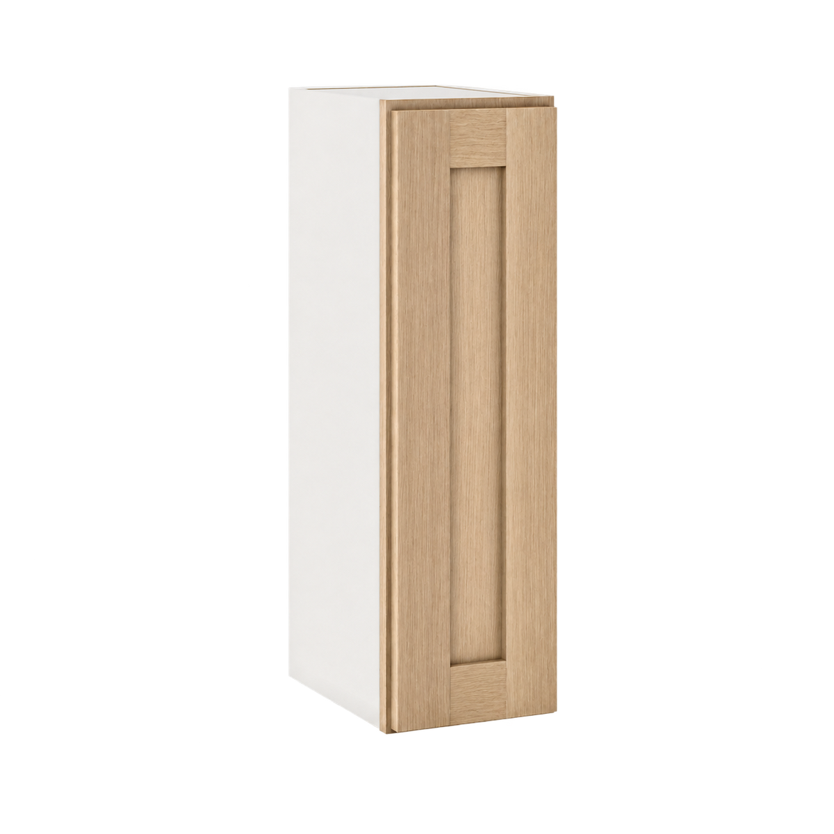30 inch tall Rift Oak shaker wall cabinet single door