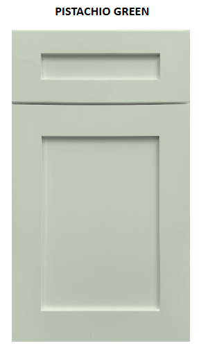 30" Tall Pistachio Shaker 1-1/4" Overlay Wall Cabinet - Double Door 24", 27", 30", 33" & 36" Wide