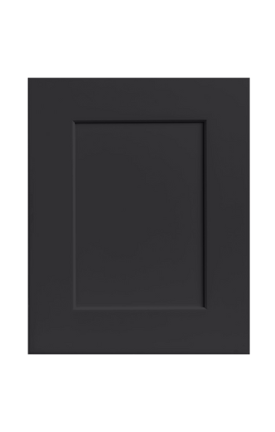 Sample Door Black 1-1/4" Overlay Shaker