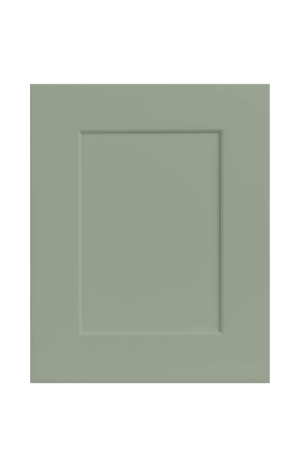 Sample Door 14SG Sage Green 1-1/4" Overlay Shaker