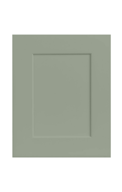 Sample Door 14SG Sage Green 1-1/4" Overlay Shaker